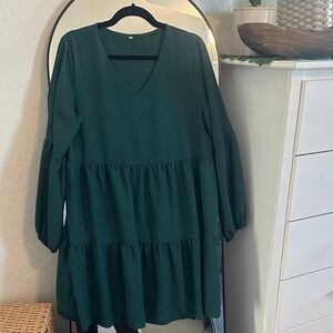 Amazon Women's Mini Dress - Dark Green